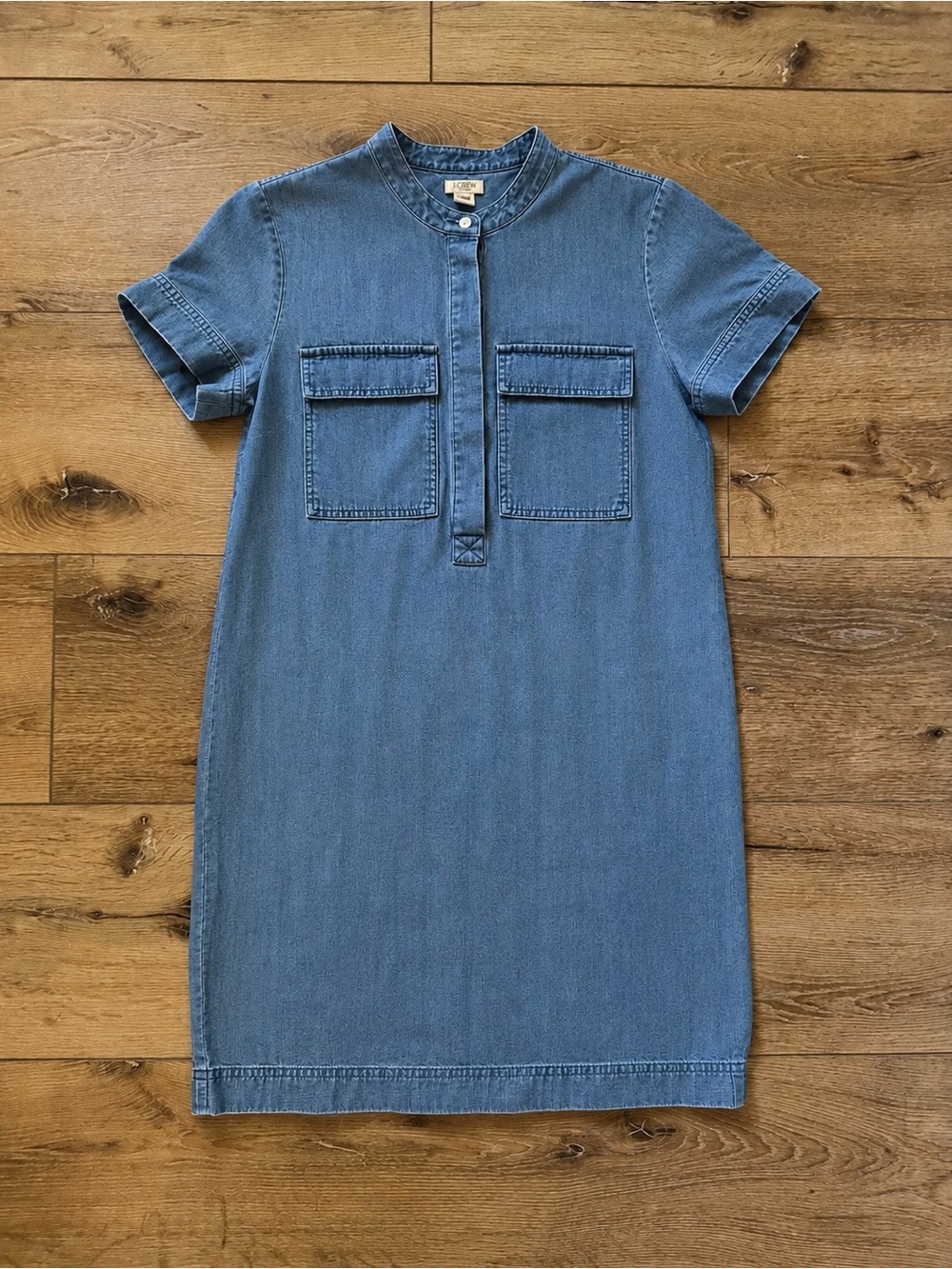 J. Crew Light Blue Denim Shift Dress